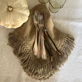 Long Fringe Napkin Set of 4 |