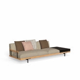 Allure Sofa | Three Seater Wood Sofa & Shelf |