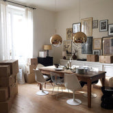 Mirror Ball Pendant Silver LED |