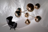Melt Chandelier Large Gold LED |