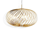 Spring Pendant Medium Brass LED - Tom Dixon |