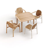 Twins - Alu-Teak small armchair |