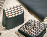 Leather biscuit pocket |