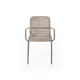 Straw Outdoor Chair with Arms |