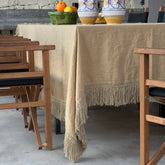Long Fringe Tablecloth | 