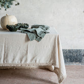 Short Fringe Tablecloth | 