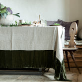 Velvet Large Border Tablecloth | 