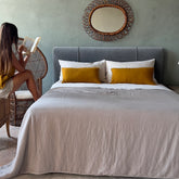 Piping Linen Blanket | 