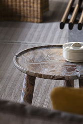 Stone Round Coffee Table | Arabescato Orobico | 