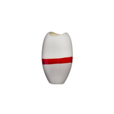 Ellisse White Red Grey Vase - Decor | 