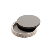 Giza Leather & Marble Box Round Medium - Giobagnara | 