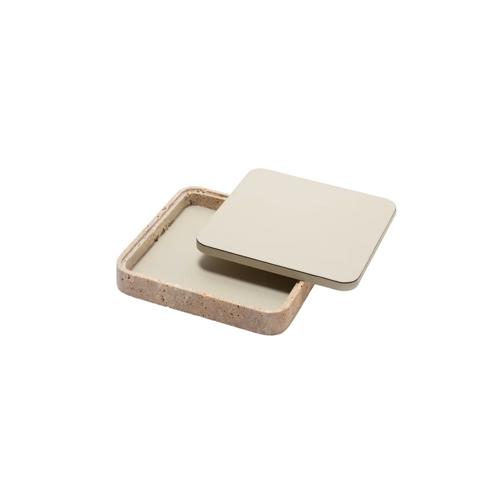 Giza Leather & Marble Square Box Medium
