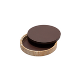 Giza Leather & Marble Box Round Small - Giobagnara | 