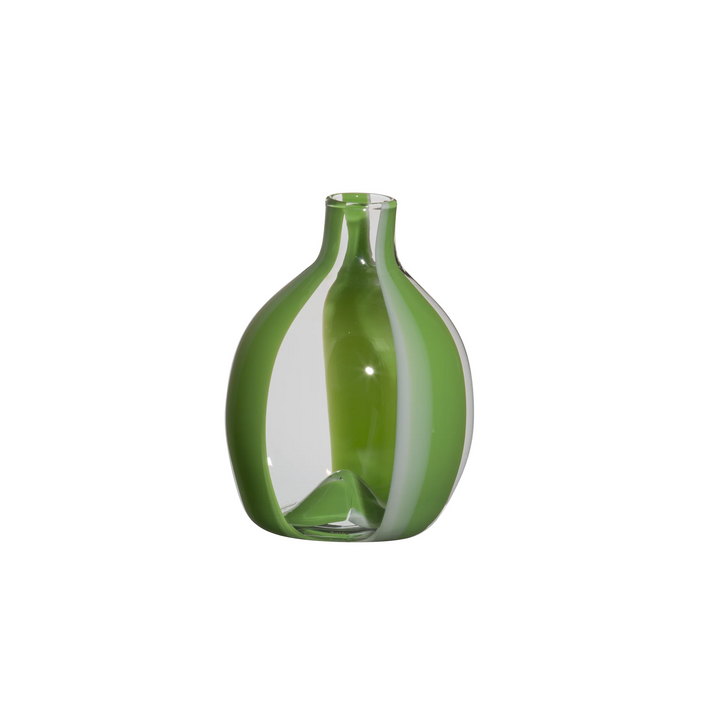 Singleflower Green White Vase