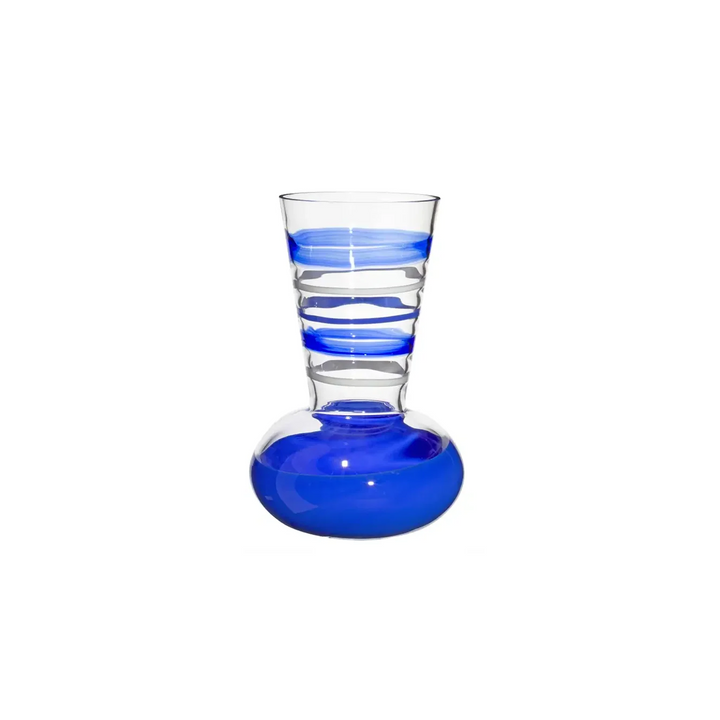 Troncosfera Transparent Blue Vase