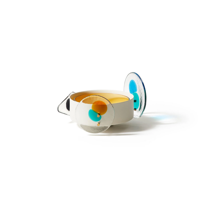 Colourdisc Vase Low