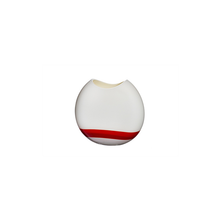 Eclissi White Red Grey Vase
