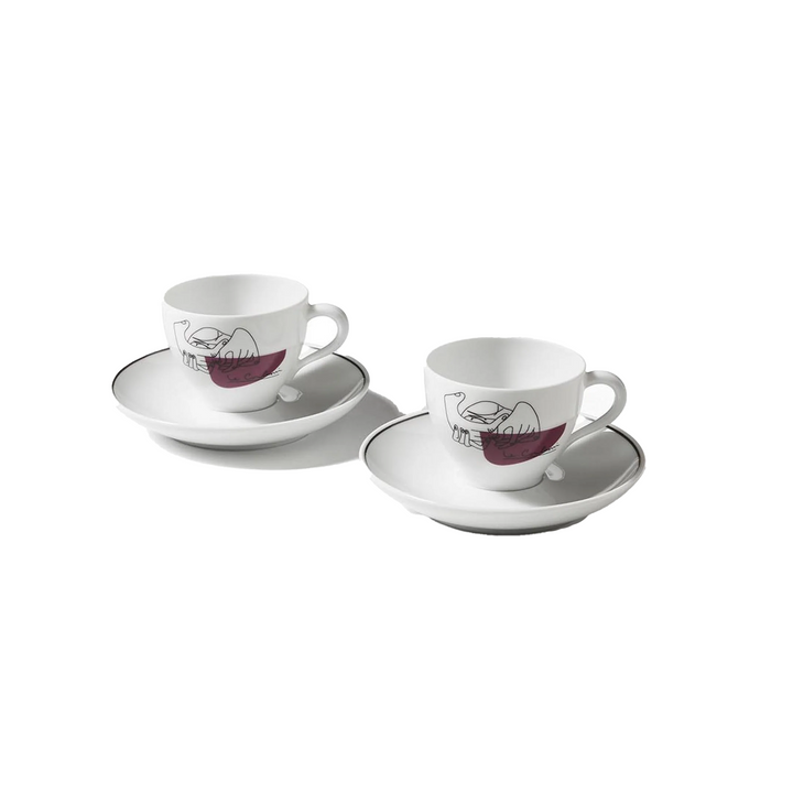 Service Prunier - 2 cups and 2 saucers