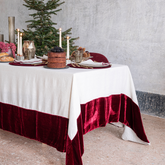 Velvet Large Border Tablecloth | 