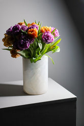 Triangoli White Onyx Vase | 